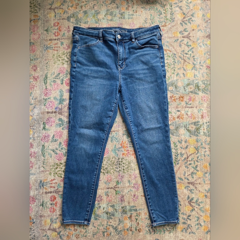 American Eagle Outfitters Women's Blue Skinny Jeans